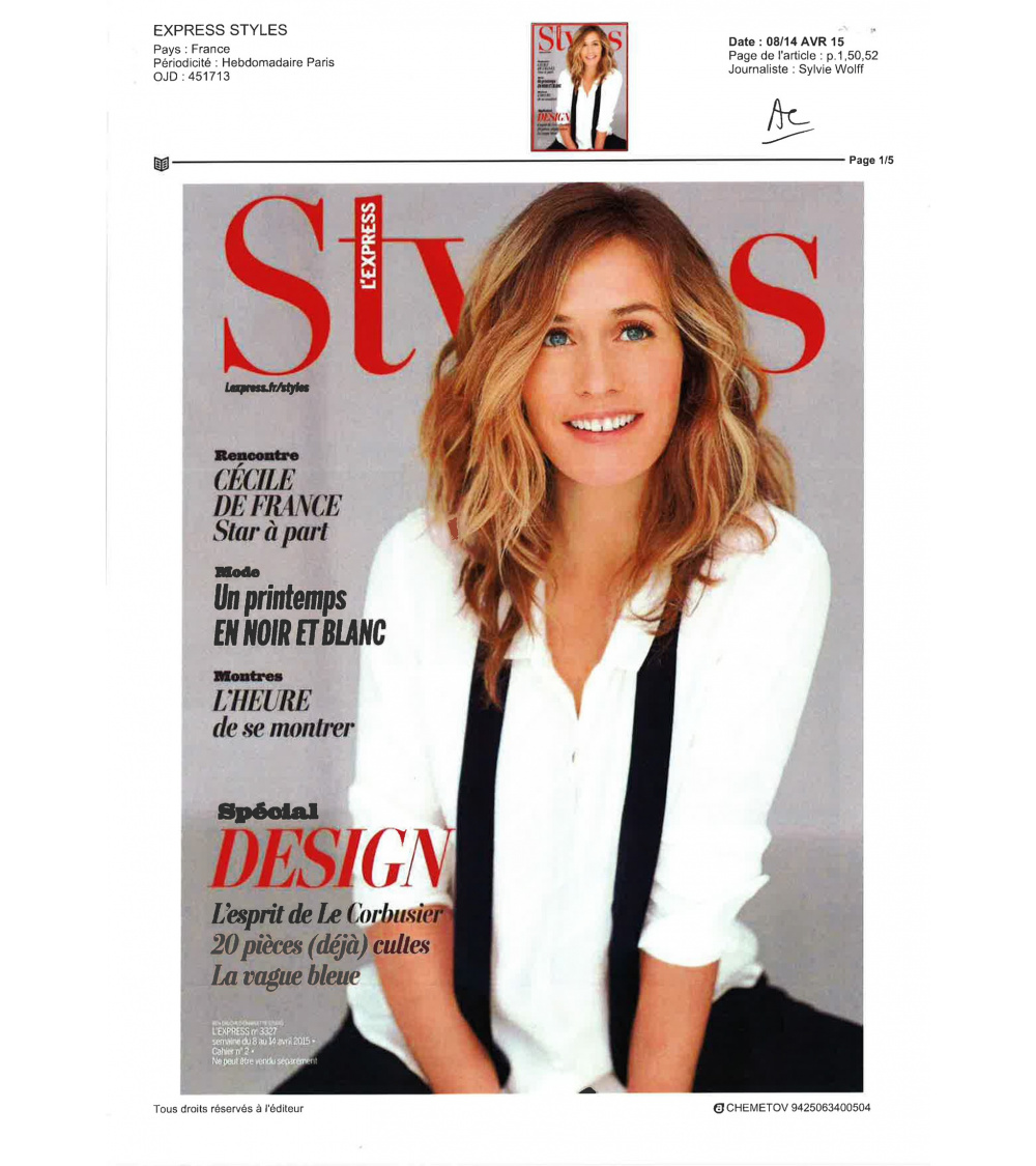 Cher Corbu - L'express Styles (avril 2015)