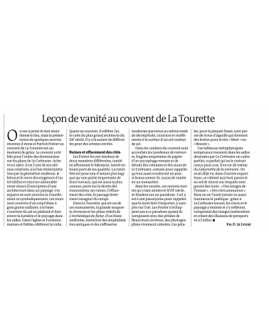 Mémoire des murs - Le Monde (12.09.13)