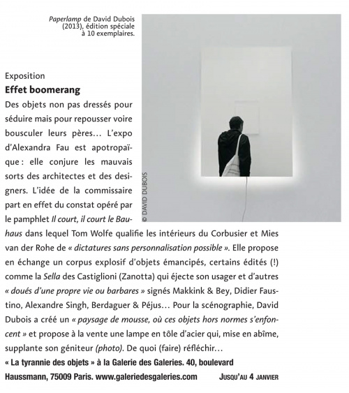 La Tyrannie des objets - Actu Design (novembre 2013)