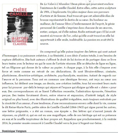 Salon Littéraire - Article juin 2016