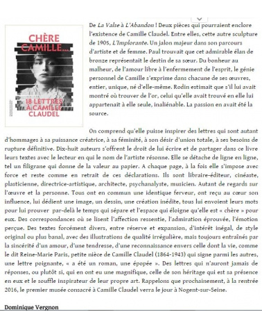 Salon Littéraire - Article juin 2016