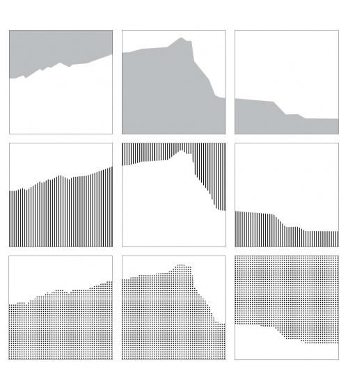 Vera Molnar - Sainte-Victoire Interchangeables (Black & White)