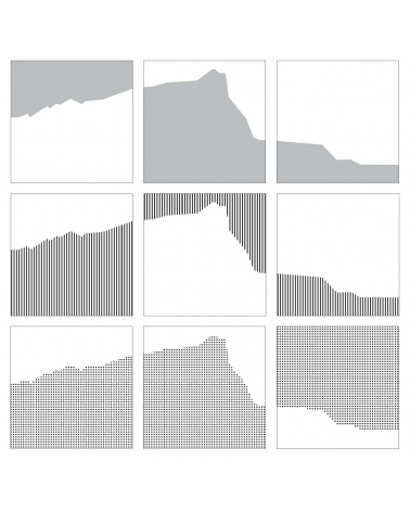 Vera Molnar - Sainte-Victoire Interchangeables (Black & White)