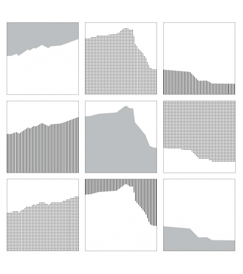 Vera Molnar - Sainte-Victoire Interchangeables (Black & White)