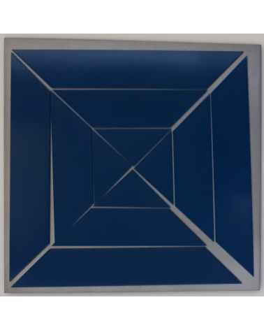 Vera Molnar - Carré coupé en 12 en diagonales