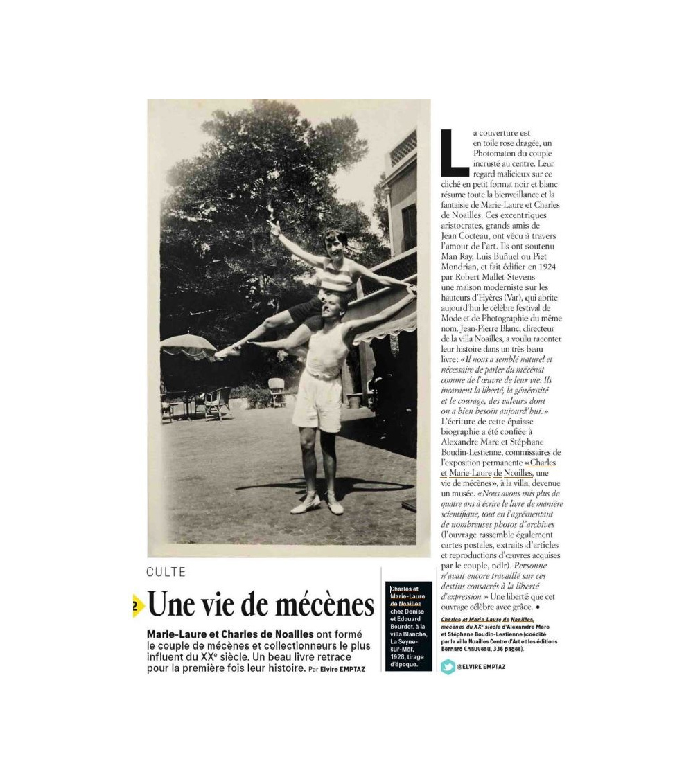 Charles et Marie-Laure de Noailles dans Grazia