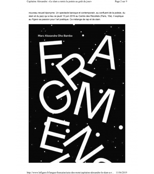 Fragments dans le Figaro littéraire