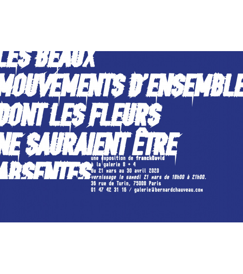 franckDavid / Les beaux mouvements d'ensemble dont les fleurs ne sauraient être absentes