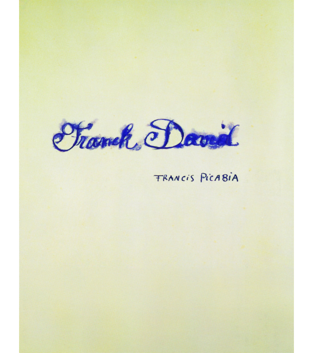 Franck David par Francis Picabia
