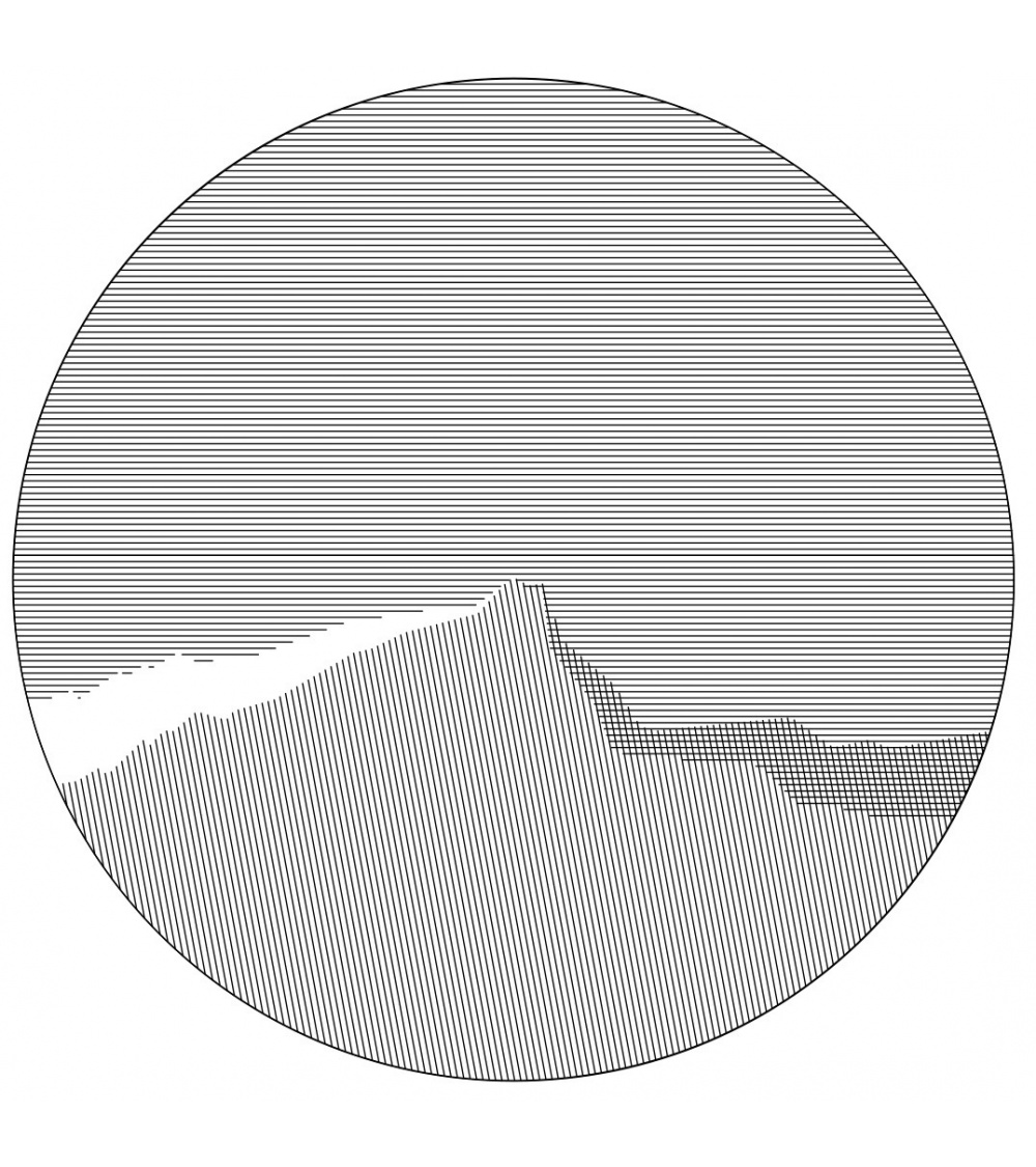 Vera Molnar / Sainte-Victoire en rond