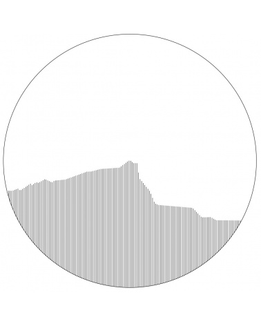 Vera Molnar / Sainte-Victoire en rond