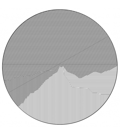 Vera Molnar / Sainte-Victoire en rond