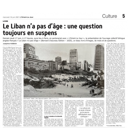 Le Liban n'a pas d'âge - L'Orient le jour