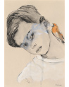 Edi Dubien / Enfant à l'oiseau