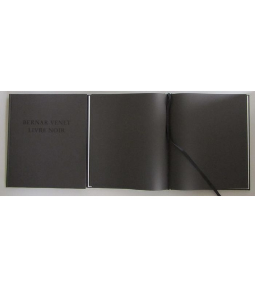 Bernar Venet - Livre noir - limited edition