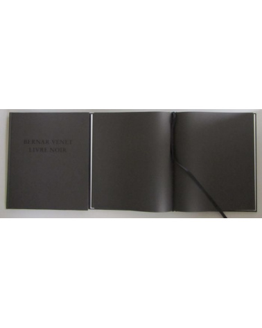 Bernar Venet - Livre noir - édition limitée