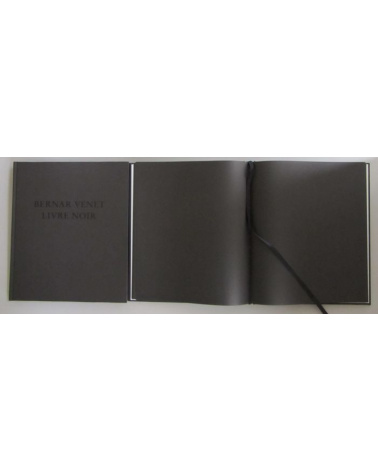 Bernar Venet - Livre noir - limited edition