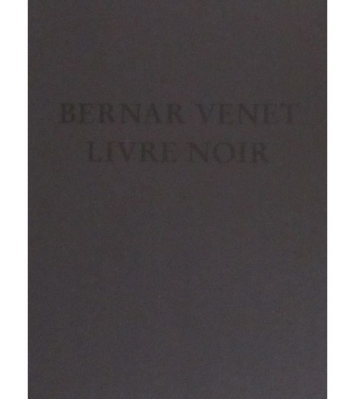 Bernar Venet - Livre noir - édition limitée