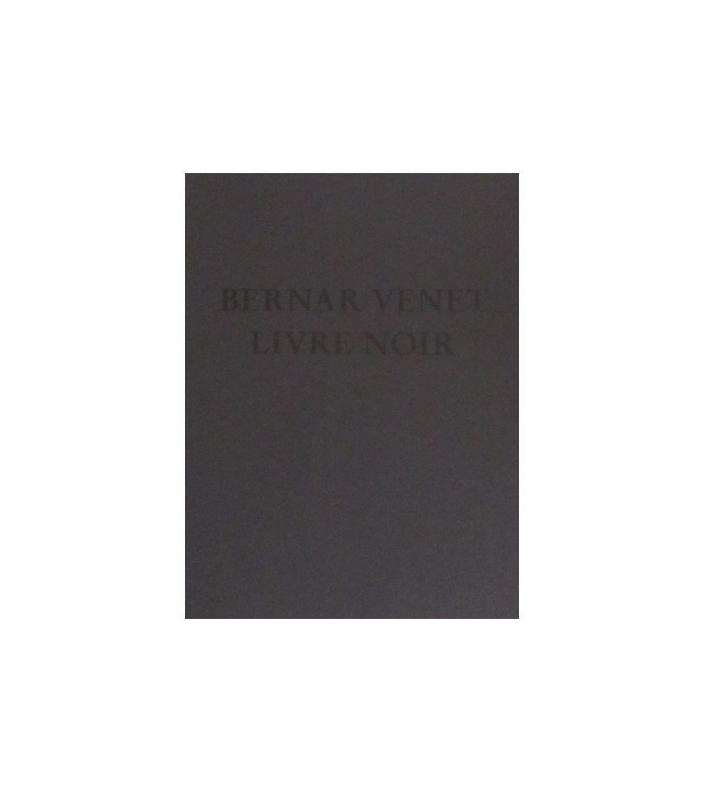 Bernar Venet - Livre noir - édition limitée