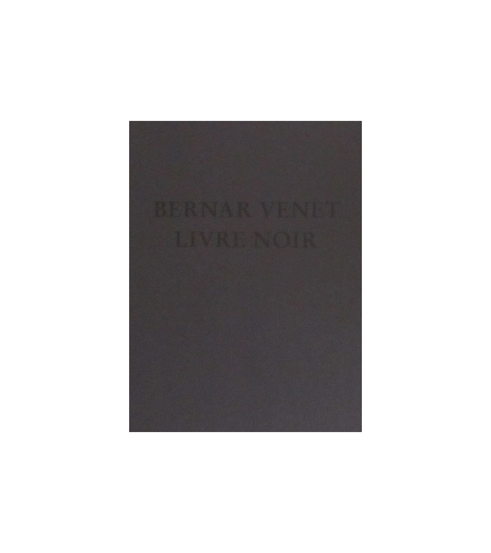 Bernar Venet - Livre noir - limited edition