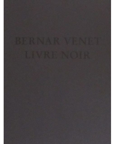 Bernar Venet - Livre noir - limited edition