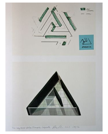 Dan Graham - Two-Way Mirror Hedge Triangular Labyrinth 
